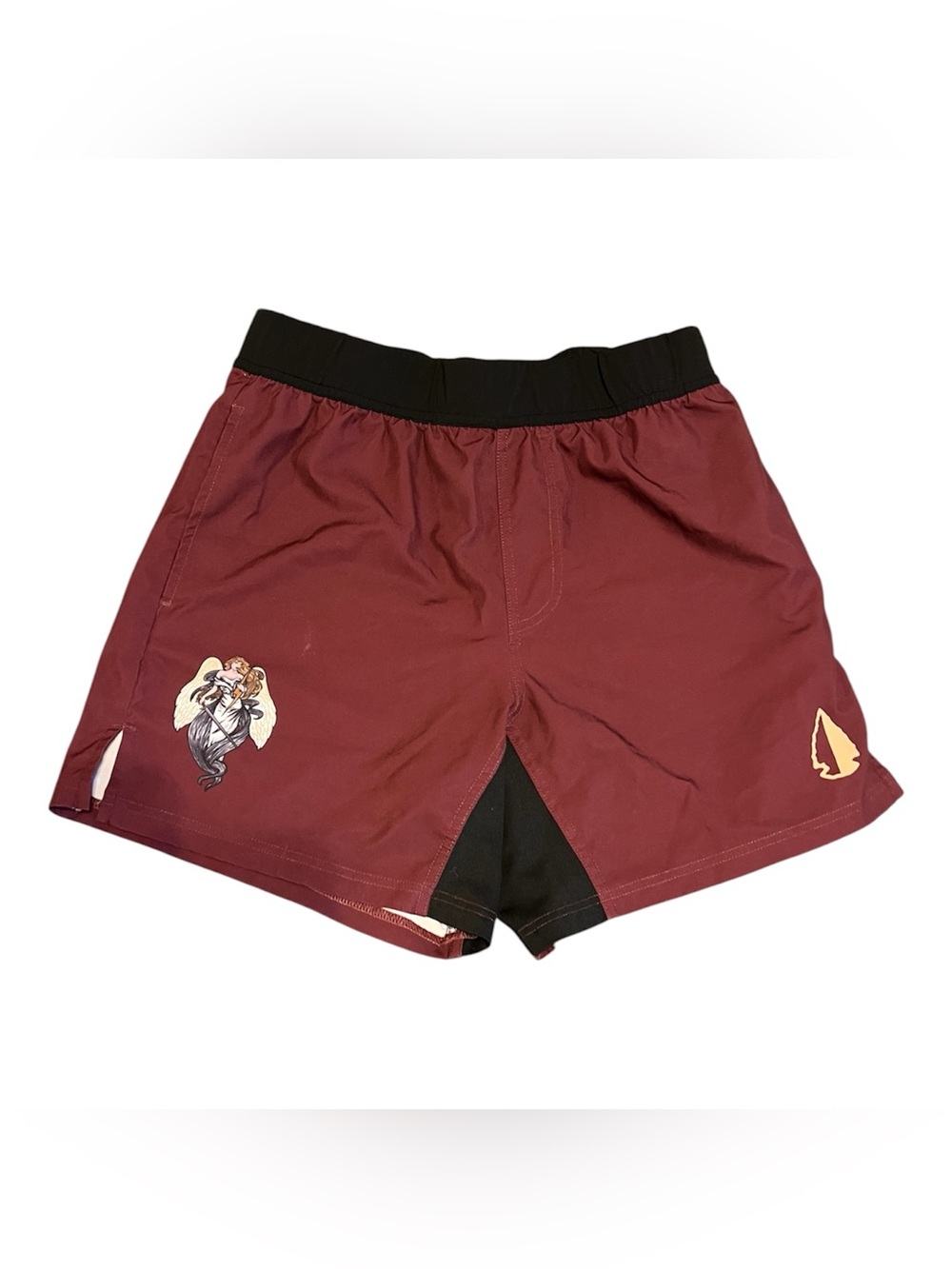 Tachuntfish Shorts Size Medium Pockets Angel Lightning Bolt